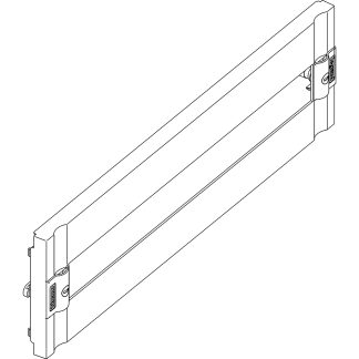 mas SDX - pannello DIN plastica h=200mm - BTI 9431/24PL