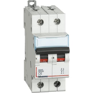 Interruttore magnetotermico 6A 4500KA 1P+N CURVA C - BTI FA81NC6
