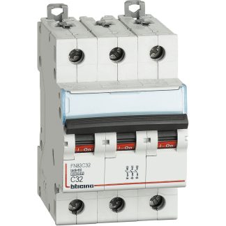 Interruttore magnetotermico BTDIN60 3P CURVA C32A 6KA - BTI FN83C32