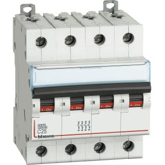 Interruttore magnetotermico BTDIN60 4P CURVA C25A 6KA - BTI FN84C25