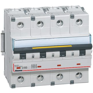 Interruttore magnetotermico BTDIN160 4P CURVAC 100A 16KA - BTI FT84C100