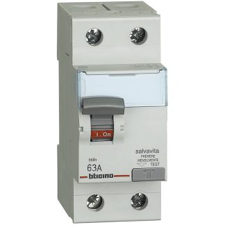 Interruttore differenziale puro AC 2P 63A 300mA - BTI G724AC63