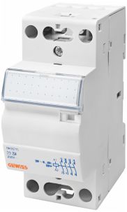 Contattore 25A 2NA 230V 2 moduli - GEW GWD6712