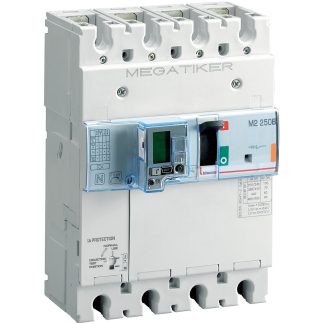 Interruttore magnetotermico differenzialeM2 250B 3P+N/2 160A 25kA - BTI T724B160D