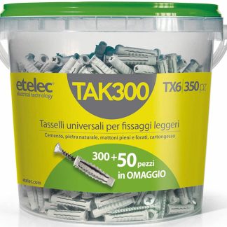 TX6 (FUSTO 300 PZ) TASS NYLON 6X30 MM+VITE - ETL TAK300